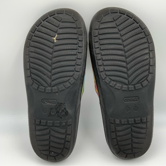 Crocs Classic Unisex Tie-Dye Graphic Slides Unisex Adults. M/9 W/11. - Picture 6 of 7
